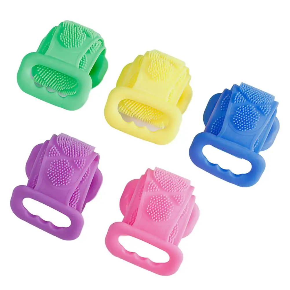 Silicone Bath Towel Long Silicone Bath Brush Environmental Protective