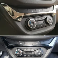 stainless steel interior air AC airconditioner dash panel console decorative molding in Signature style for Lada Vesta sedan SW
