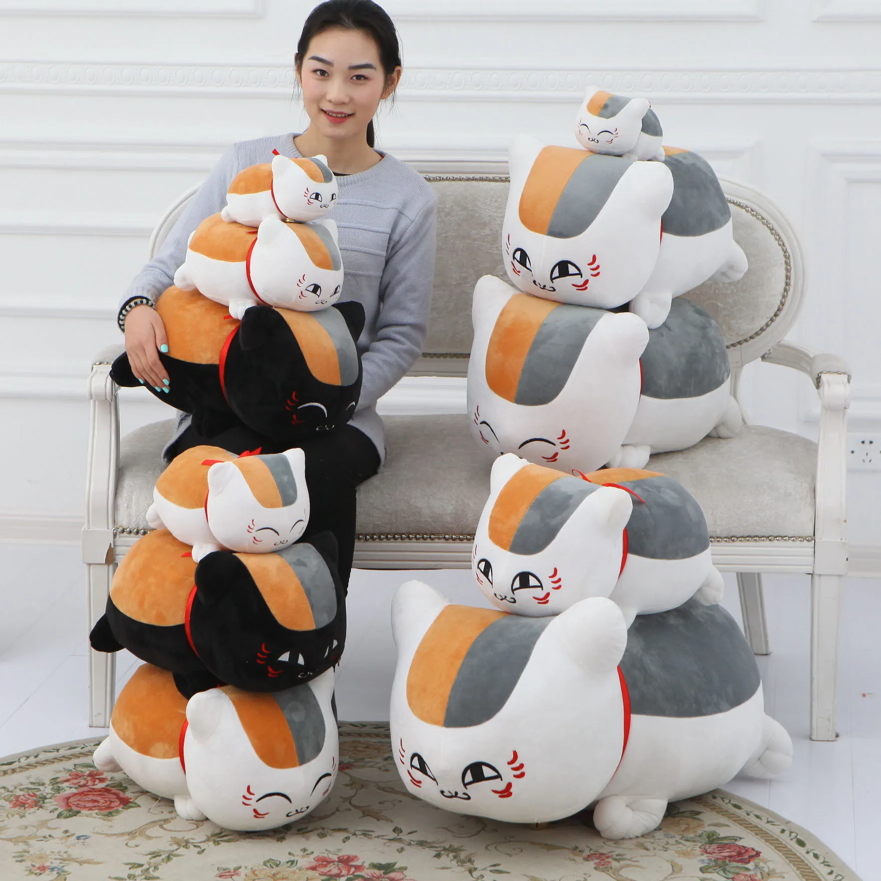 Подушка Natsume Friends, подушка для кошки, учительницы, Mr Cat, Niang, ртом, три аниме, периферийная подушка, поясничная подушка