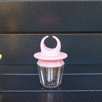 

8ml 2pcs Empty Lip Gloss Tube Pink Cosmetic Wand Brush Container Refillable Ring Shape Bottle Lipgloss Tube Concealer Tube