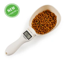 800g/1g Pet Food Scoop Measuring Cup Detachable Cat Feeding Bowl Digital Scale Spoon Portable Kitchen Scale with LCD Display
