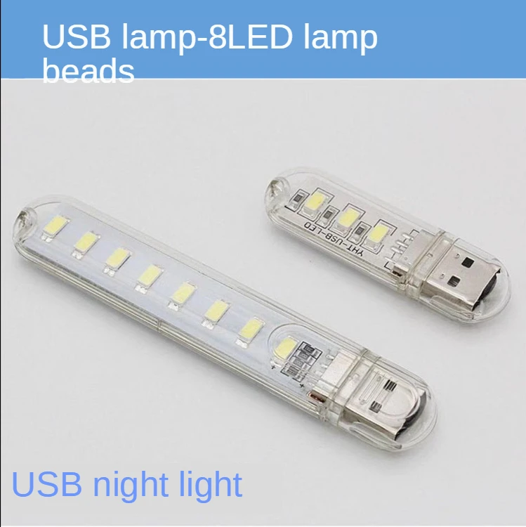 Портативный светодиодный ночной мини-светильник USB-лампа для чтения на
