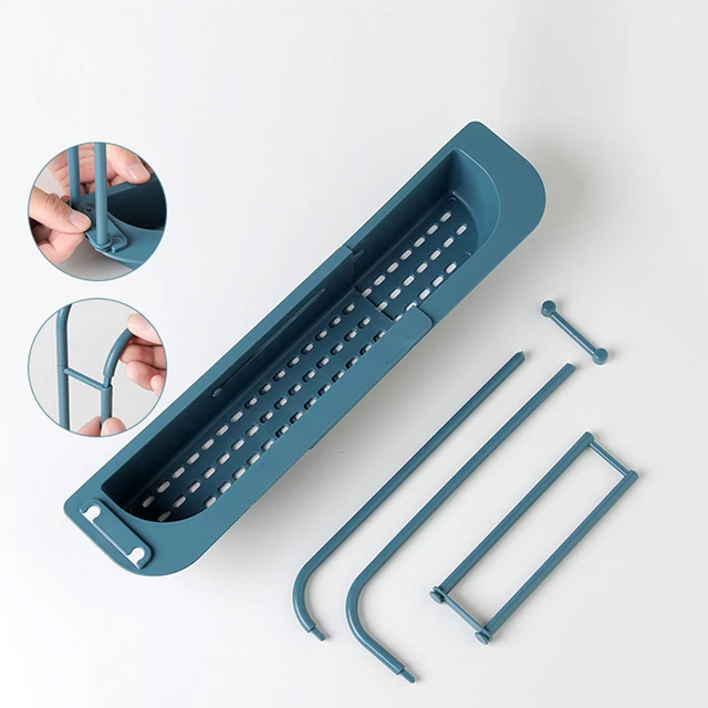 kitchen telescopic sink shelf