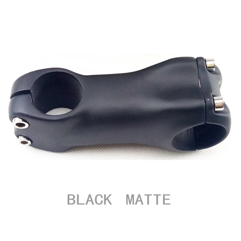 Black 90mm Без логотипа 3 к/черный матовый полностью углеродный волоконный велосипедный ствол Дорожный/MTB углеродный ствол части велосипеда угол 6 градусов части велосипеда аксессуары - Color: Black 90mm