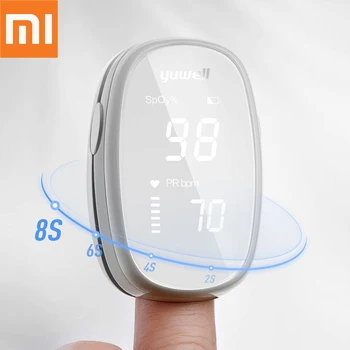 

Original Xiaomi Youpin Yuwell Finger Oximeter Blood Pressure With Digital OLED Screen By Fingertip Pulse Measuring Tool