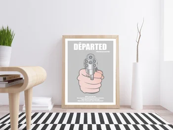 

The Departed Film Poster Movie Wall Art Minimalist posters Canvas Print Home Decor No Frame