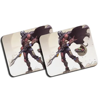 

PACK 2 MEDIUM SUPERHERO SPACE GALAXY FAR mousepad raton