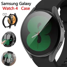 

Watch Cover+Tempered Glass Screen Protecto for Samsung Galaxy Watch 4 40MM 44MM, Clock Protection Case for Galaxy Watch 4