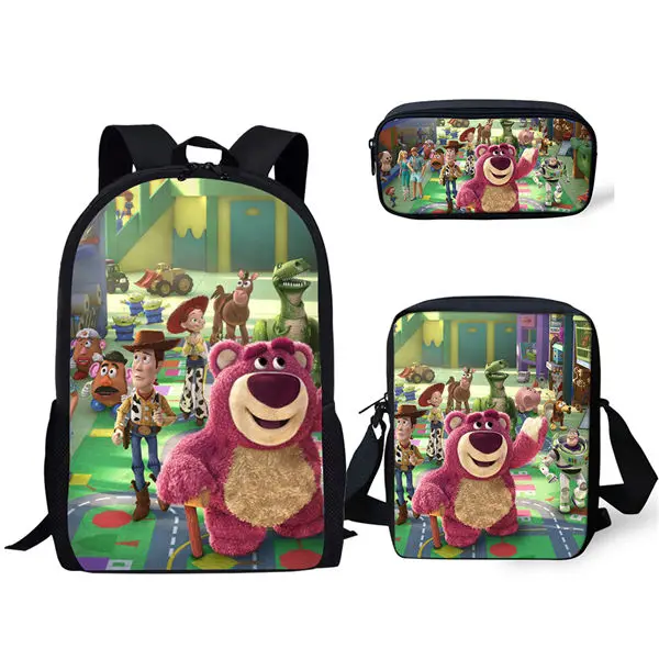 HaoYun, модная детская игрушка в виде рюкзака, детские школьные сумки с рисунком из мультфильма, дизайнерская 3 шт./компл. книга для подростков, сумка Mochila, рюкзак - Цвет: CDWX099CEK
