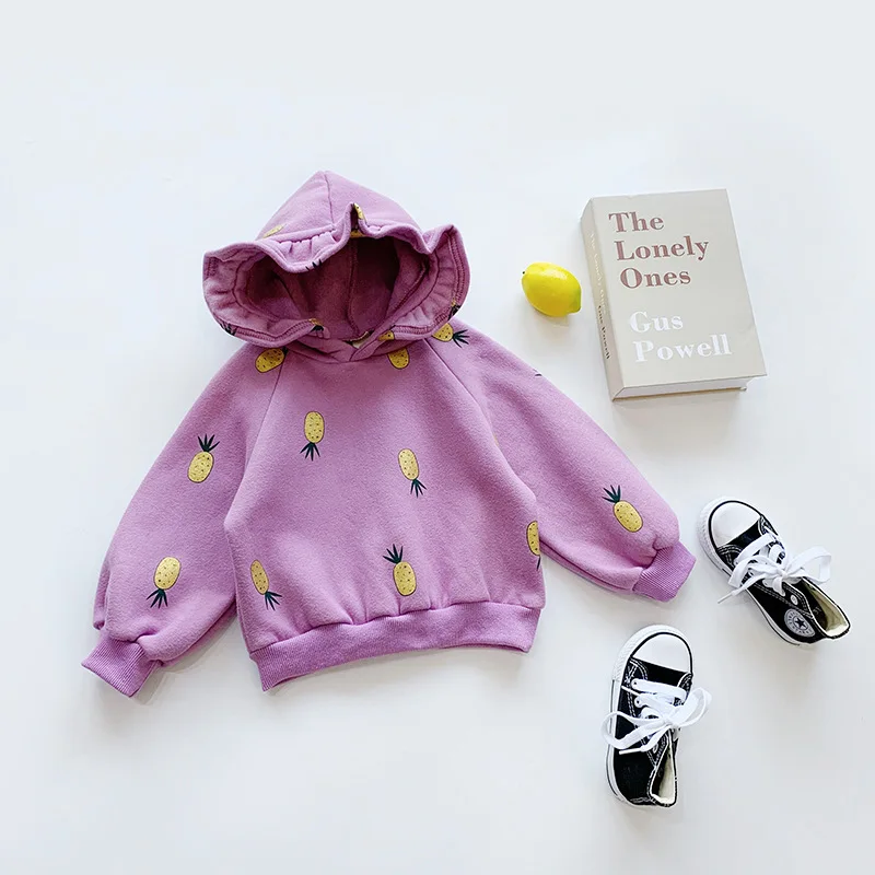 Autumn Children Girl Sweatshirt Toddler Baby Girl Cute Hooded Long Sleeve Tops Clothes Kids Cotton Causual Sweatshirt For Girls