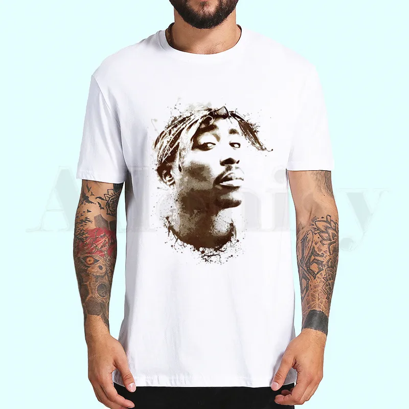 Tupac 2pac Хип-хоп Swag, Мужская футболка, летняя, короткий рукав, принт, жевательная, забавная, Harajuku, футболка, Топы, Мужская футболка, уличная одежда