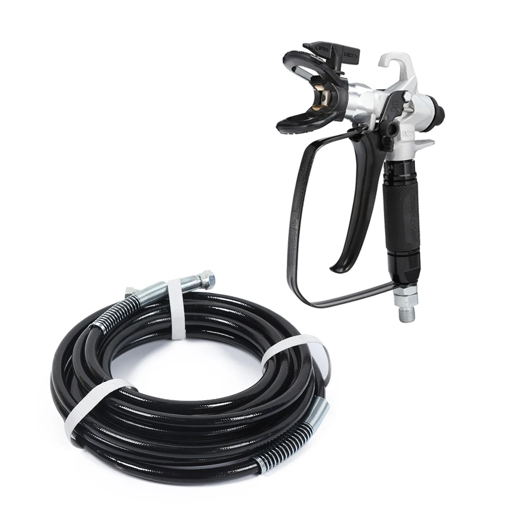 

517 Nozzle 1/4 Inch Airless Paint Spray Gun with High Pressure Pipe 7.5m/ 10m/15m Airless Paint Hose For Spray Gun Paint Sprayer