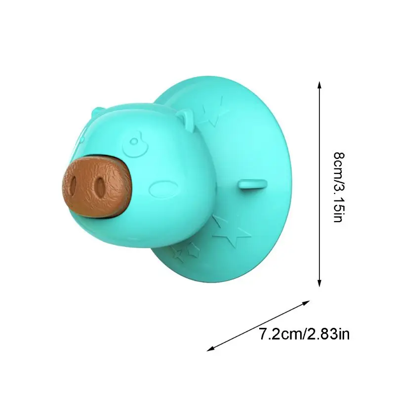 Милая свинья присоска собака игрушка лизуется лоток для еды-дозирование резиновый укус-устойчивые моляры отвлекаются Многофункциональная игрушка для ванной для домашних животных