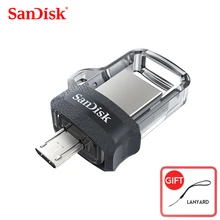 Флеш-накопитель sandisk usb3.0Extreme высокоскоростной 150 м/с двойной OTG USB флеш-накопитель 64 Гб 128 ГБ 32 ГБ 16 ГБ флеш-накопитель USB3.0