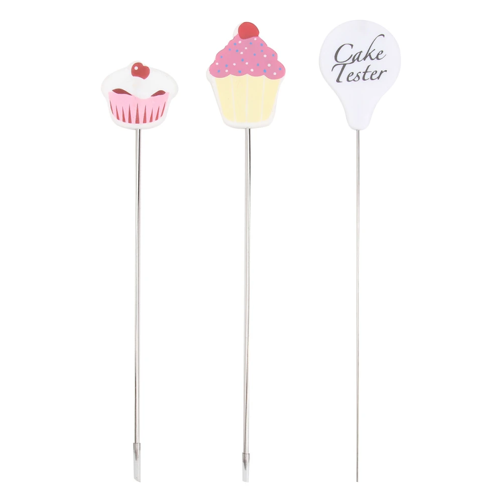3pcs Stainless Steel Cake Tester Baking Test Needle Cake Tester for Bread Cookie