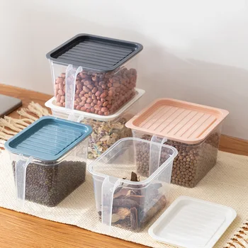 

Plastic Kitchen Refrigerator Storage Box Food Container Transparent Keeping Egg Fish Fruit Fresh Fridge Storage Organizer