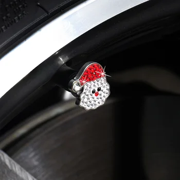 

Valve Stem Caps 4 Pack Valve Handmade Crystal Rhinestone Universal Tire Valve Dust Caps,Caps Attractive Dustproof Car Tire Acces