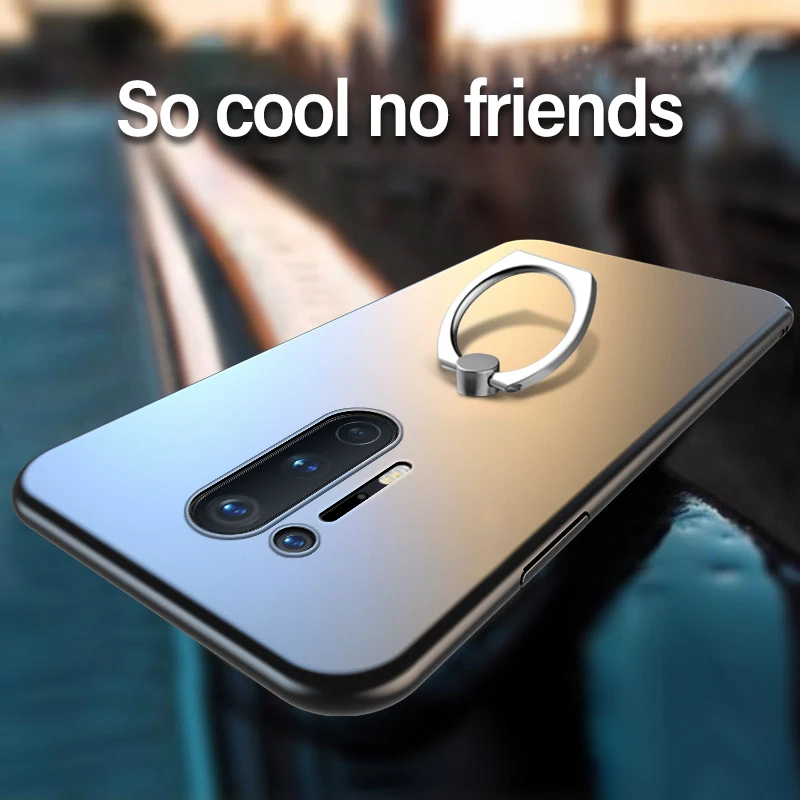 Ультратонкий металлический кольцевой кронштейн для Oneplus 8 7T 7 Pro 6T 6 5T 5 защитный