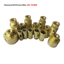 

6-100mm M14 Thread Vacuum Brazed Diamond Core Bits Porcelain Ceramic Tile Marble Stone Masonry Hole Saw Drilling Bits