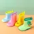 Малыш Девочка Rainboots Классическая Водонепроницаемая Детская Обувь Дети Дождь Сапоги Пвх Резиновые Сапоги Дети Ребенок Вода Обувь Мальчик Дождь Сапоги