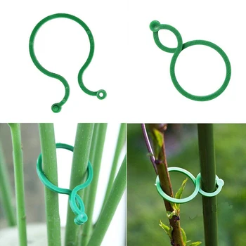 

20/50/100Pcs Garden Vegetable Plant Support Binding Clip Gardening Greenhouse Clip DIY Garden Supplies