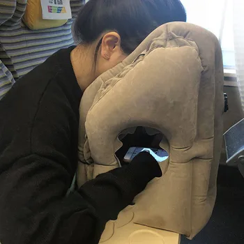 

Inflatable Travel Pillow Air Soft Cushion Trip Portable Innovative Products Body Back Support Portable Blow Neck Pillow