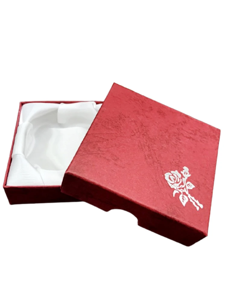 New Square Jewelry Packaging Case Flower Print Bracelet