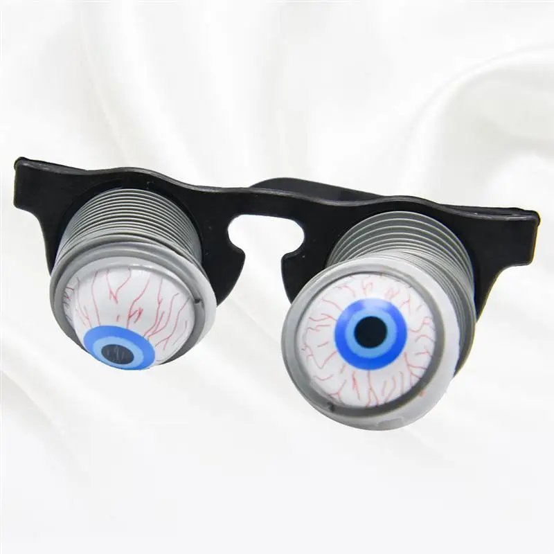 1pc Tricky Glasses Eye Glasses Spring Eyeball Glasses for Halloween Costume Party Novelty Toy