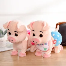 Импортные товары, горячая Распродажа, милая плюшевая кукла со Свинкой, Детские Забавные электрические игрушки со Свинкой-зодиаком, подарки на праздник