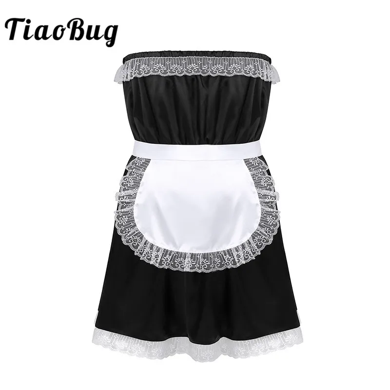 TiaoBug мужской костюм для косплея сексуальный ночная рубашка без бретелек