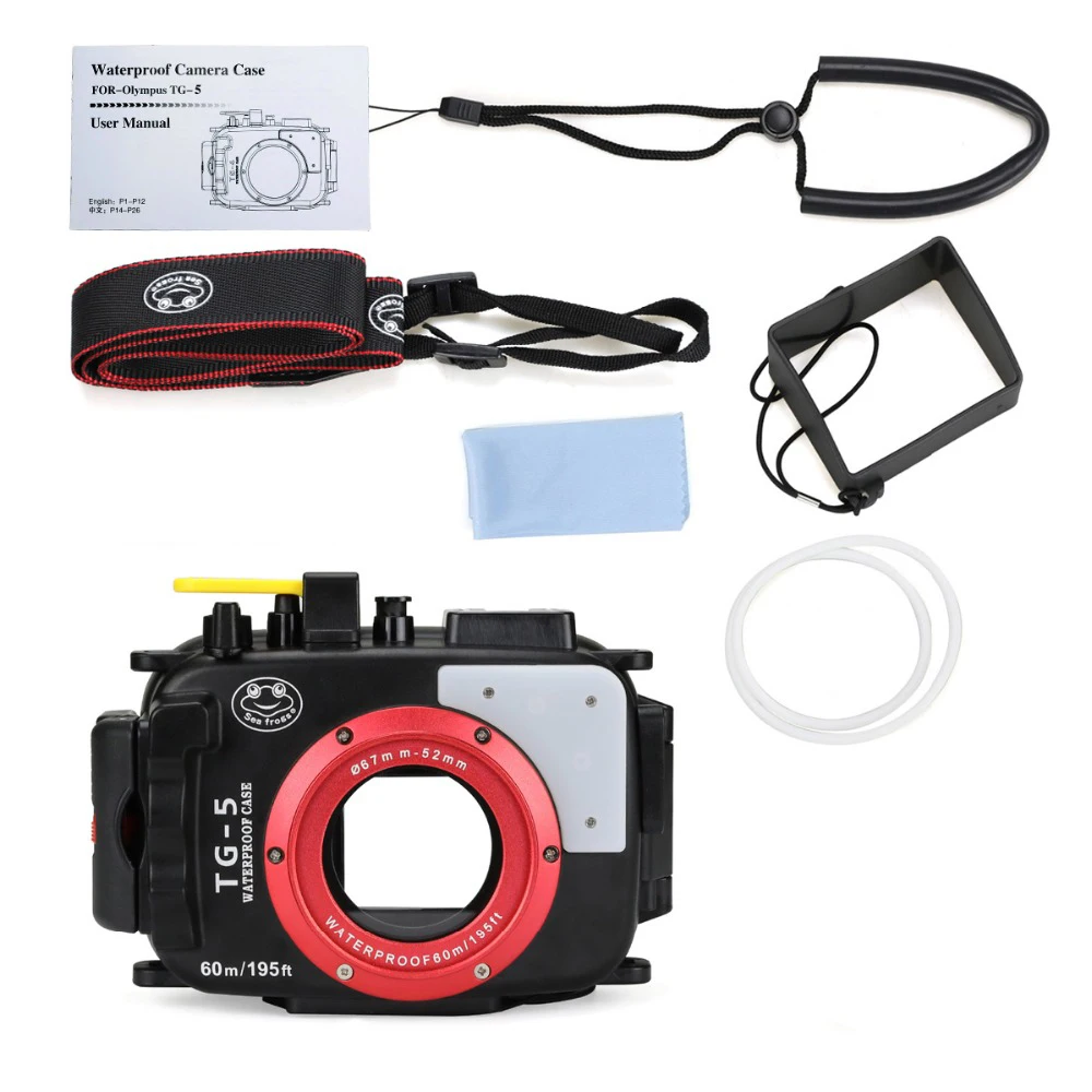 Чехол для Камеры Seafrogs Olympus TG 5 чехол 40m/130ft TG5 корпус подводной камеры