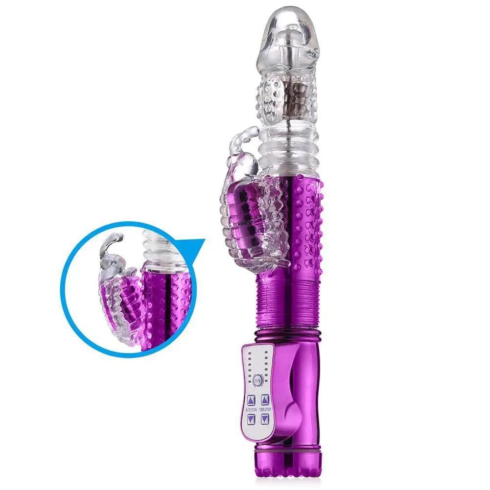 Movconly 36 Frequency Large Multi Speed Thrusting and Rotating Rabbit Vibrator Clit Stimulation Sex Toys for Women
