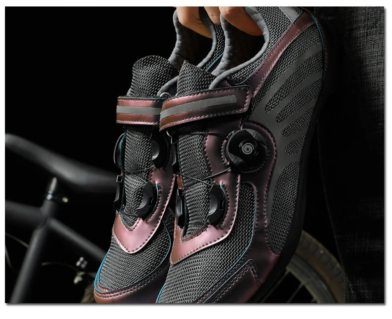 Men Women Road Riding Racing Shoes Outdoor Breathable Cycling Profession Bicycle Shoes Self-Locking Sport MTB Shoes Size 36-45