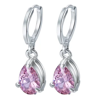 

Fashion Jewelry Women Earrings Korean Style Ear Jewelry Purple/Blue/green Pink White Color Drop Earring Party Dating Gift