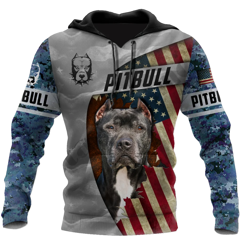 

PLstar Cosmos 3Dprinted Pitbull Newest Love Dog Pet Art Funny Harajuku Streetwear Unique Unisex Casual Hoodies/Sweatshirt/Zip -4