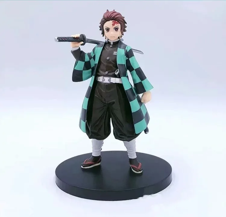 Demon Slayer Tanjirou Nezuko Zenitsu DXF ПВХ Фигурки киметсу нет яйба фигурка аниме, модели игрушки - Цвет: Белый