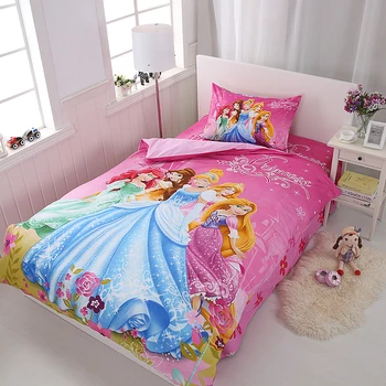 

Disney Rapunzel Cinderella Princess Kids Girls Bedding Set Duvet Cover Bed Sheet Pillow Cases Twin Single Size Drop Shipping
