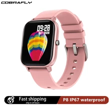 

NEW Cobrafly 2020 New P8 Smart Watch Men 1.4 inch Full Touch Fitness Tracker Heart Rate Monitoring IP67 Waterproof Sports Watch