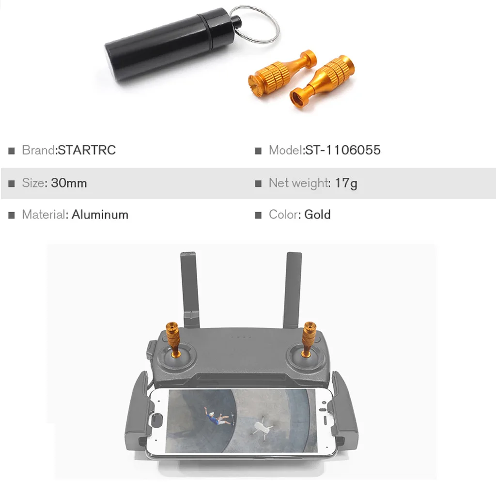 Горячая распродажа 1 пара для DJI Mavic мини пульт дистанционного управления регулируемый сплав большой палец рокер палка покупка Дрон аксессуары Мода