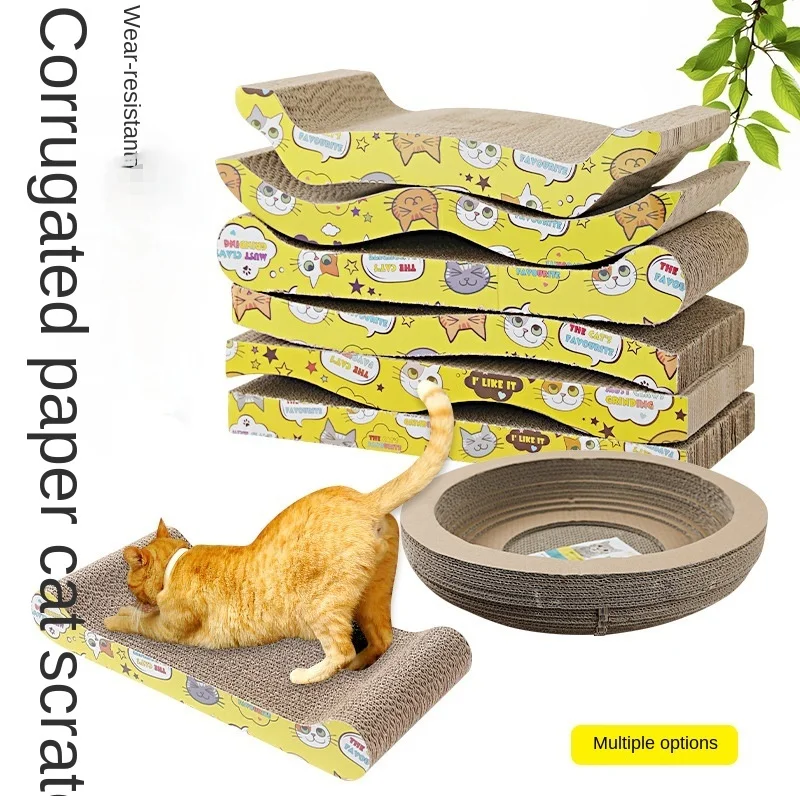 Cat Scraper Wearable Toy Cat Scratcher Cardboard Scraper for Cats Katten Scratch Board Scratching Post Claw Grinder Pet Products