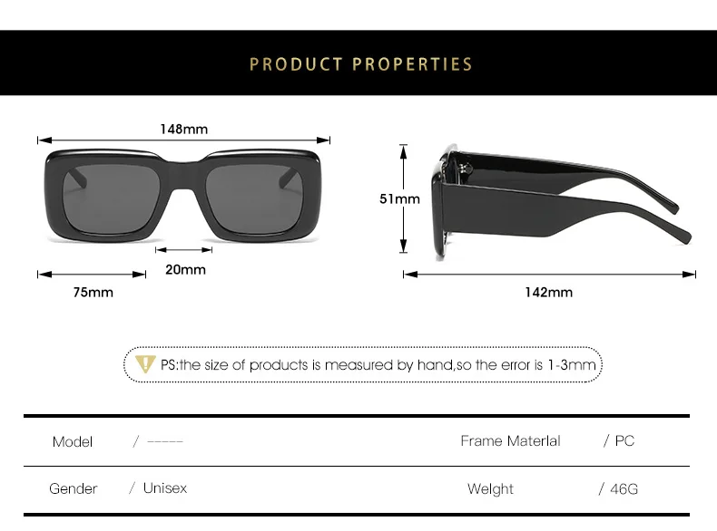 reader sunglasses Retro Wide Leg Square Blue Black Sunglasses For Women Luxury Brand Gradient Sun Glasses Men Hip Hop Uv400 Eyewear Female Sahdes ladies sunglasses