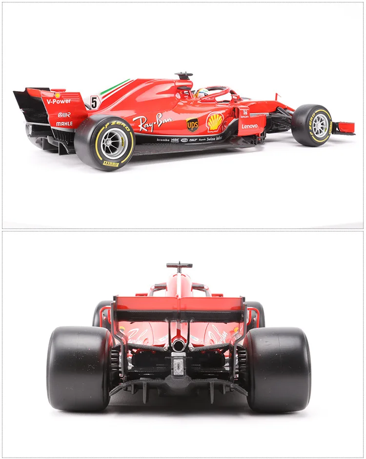 Bimeigao Феррари F1 формулы модель гоночной машины Sf71-h 1: 18 модель сплава модель гоночной машины