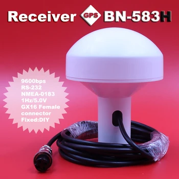

5V Industrial Computer Aviation Head RS232 Mushroom Head Shell GPS+ Beidou Module Antenna Receiver BN-583H
