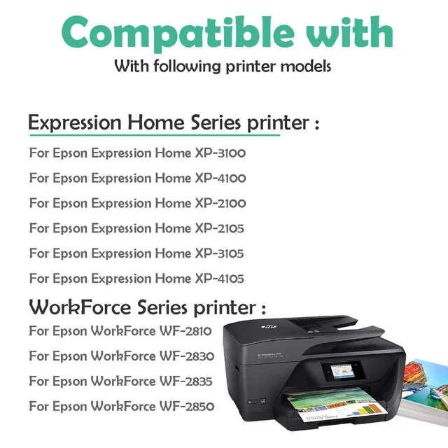 Ouguan® Lot de cartouches d'encre compatibles pour 603 XL 603 pour  EpsonXP-2100, XP-2105, XP-3100, XP-3105, XP-4100, XP-4105, WF-2810,  WF-2830, WF-2835, WF-2850 - 6 Noir / 3 Cyan / 3 Magenta / 3 Jaune :  : Informatique