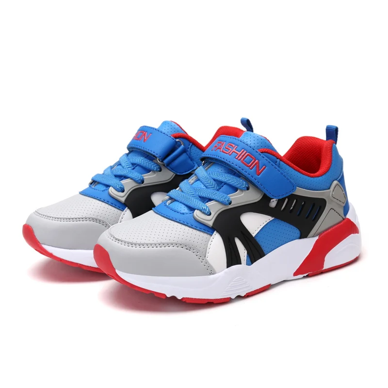 Blue(Mesh) Sialia спортивные детские кроссовки для детей, повседневная обувь для мальчиков, Сникеры, обувь для девочек, кожаные сетчатые кроссовки tenis infantil menino - Цвет: Blue(Mesh)