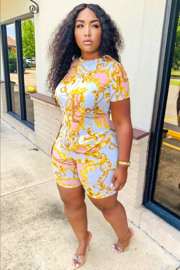 Женский винтажный комплект из 2 предметов футболка и велосипедные