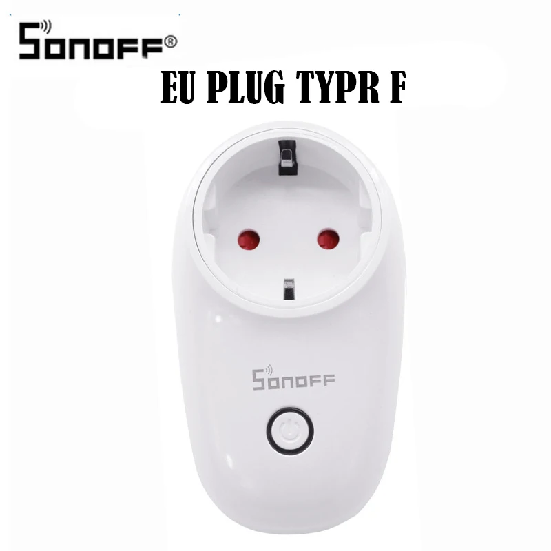 Sonoff S26 WiFi Smart Plug US/UK/AU/EU Беспроводная розетка мощность умный дом переключатель работа с Amazon Alexa Google Home IFTTT - Комплект: Sonoff S26 EU Type F