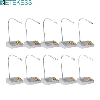 

10Pcs RETEKESS TW103 2W Dual Way Window Counter Intercom System For Restaurant Bank Pharmacy Dining Hall Voice Speak