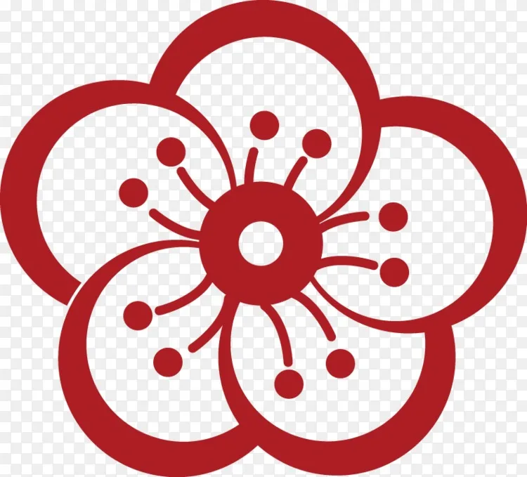 花朵象征 新年元素风png图片素材免费下载 图片编号 Png素材网