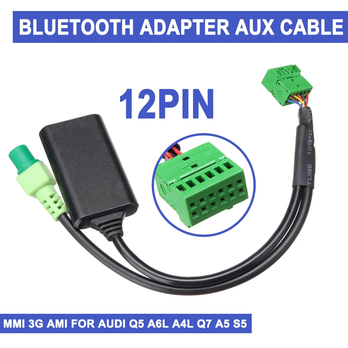 Bluetooth AUX аудио для Audi Q5 A6L A4L Q7 A5 S5 автомобиля MMI 3g AMI беспроводной адаптер кабель